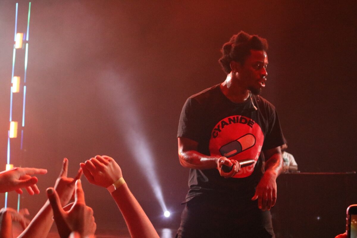 Denzel Curry and Tinashe Light Up Concert Knight for Homecoming's 50th Anniversary